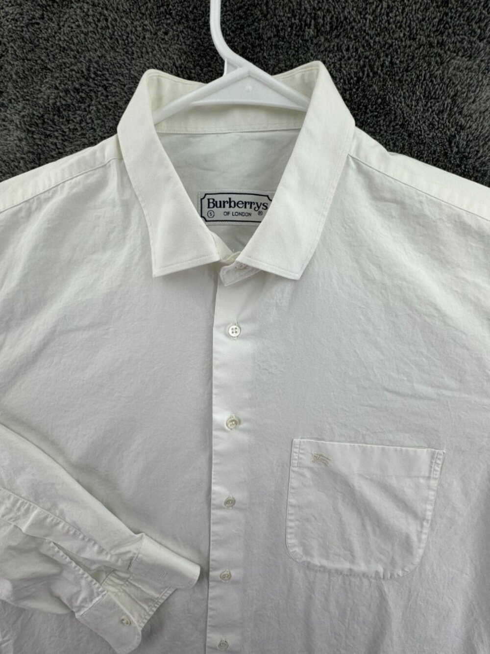 Burberry London Button Up Shirt Long Sleeve White Size 5 Cotton Spain Adult